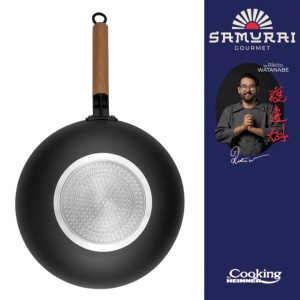 Tigaie Wok profesionala, dimensiune 32x9 cm, acoperire antiaderenta, by Chef Rikito Watanabe - Img 2