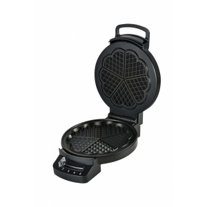 Aparat de facut gofre Heinner HWF-F1200BK, 1200 W, invelis antiaderent, termostat ajustabil, Negru - Img 2