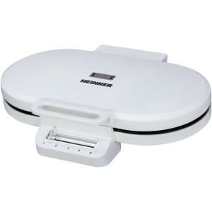 Aparat de facut gofre Heinner HWF-F14002WH, 1400W, capacitate: 2 gofre/vafe