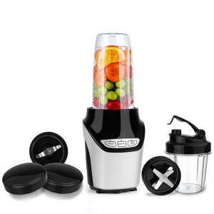 Blender Hausberg HB-7705, 1000 W, 2 viteze/impuls, 0.45/1 L, accesorii incluse, Multicolor - Img 2