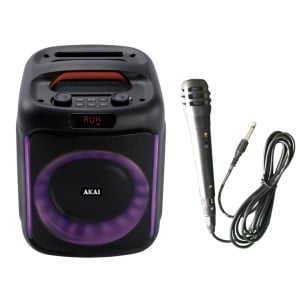 Boxa portabila Akai ABTS-V20, 20W, Bluetooth, Radio FM, USB, Negru