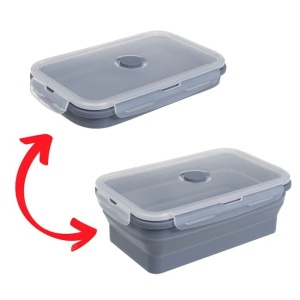 Caserola alimentara pliabila, capacitate 1200 ml, dimensiune 21x13x7.5 cm