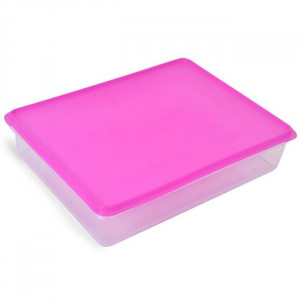 Caserola din plastic pentru alimente, dimensiune 33x27x8 cm, capacitate 6 L, se poate congela