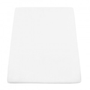 Cearsaf de pat cu elastic, dimensiune 140x200 cm, bumbac 100%, Alb, Heinner HR-SHEET140-WHT