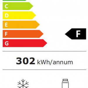 Combina frigorifica Heinner HC-V336XF+, 336 l, Clasa F, Tehnologie less frost, Iluminare LED, Control mecanic, Termostat ajustabil, H 186 cm , Argintiu - Img 6