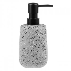 Dozator ceramic pentru sapun lichid, 320 ml, Gri mat mozaic