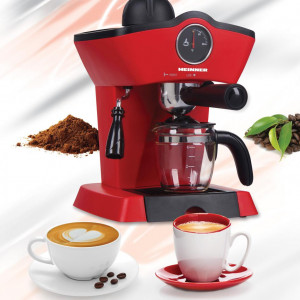 Espressor manual Heinner HEM-200RD, 800W, 3.5 bar, filtru inox, 250 ml, Rosu - Img 2