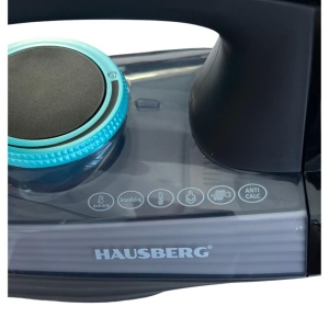 Fier de calcat cu ecran LED Hausberg HB-7825NG, talpa din titan, 3000 W, 11 niveluri temperatura, 350 ml, negru - Img 3