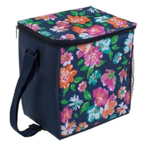 Geanta izoterma, dimensiune 19x15x20 cm, capacitate 5 l, Flori multicolore