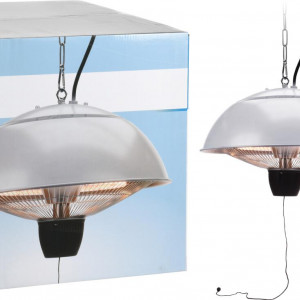 Incalzitor electric terasa/foisor, 1500W, tub incalzire halogen, 24x15 cm - Img 2