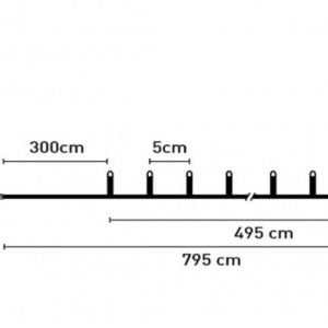 Instalatie de Lumini cu 100 de Becuri LED cu Program 4.95m - Alb Extra Cald - Img 3