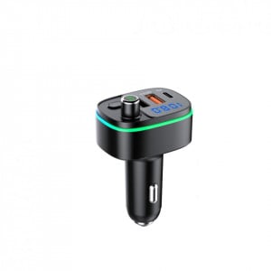 Modulator FM cu Bluetooth si RGB Serioux ABFM65, Type C, USB, Hands Free, Asistent vocal - Img 2