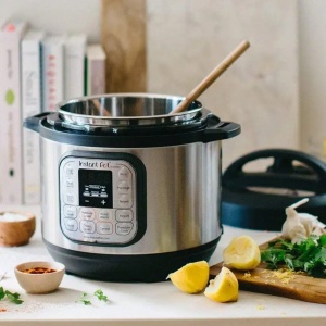 Multicooker Instant Pot Duo 6, 1000 W, 5.7 L, 14 programe presetate, Capac detasabil, Functie manuala, Argintiu/Negru - Img 7