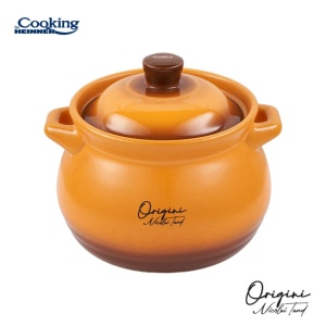 Oala ceramica cu capac, acoperire ceramica, dimensiune 12 x 11 cm, capacitate 2 L, Origini Chef Nicolai Tand - Img 2