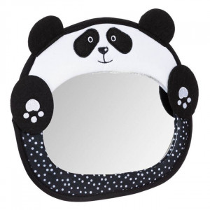 Oglinda auto retrovizoare pentru bebelusi in forma de Panda, 31x25 cm