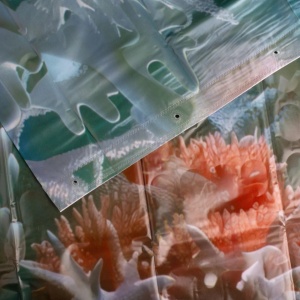 Perdea de dus din PEVA, dimensiune 180x180 cm, model Marin - Img 2