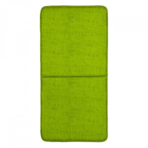 Perna decorativa de exterior pentru scaun cu spatar, doua fete, elastic pentru fixare, dimensiune 87x43 cm, Verde - Img 2