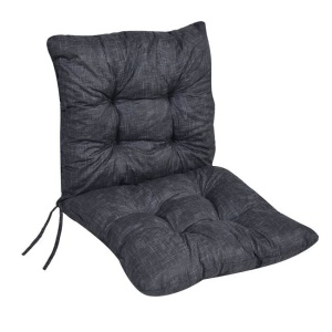 Perna decorativa pentru scaun cu spatar, doua fete, pentru exterior, dimensiune 100 x 50 x 12.5 cm, Gri antracit