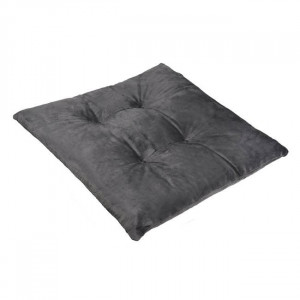 Perna decorativa pentru scaun, Velvet Gri, 38x38 cm - Img 3