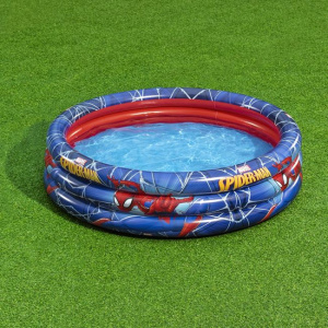 Piscina gonflabila pentru copii, 3 inele, dimensiune 1.22 x 0.30 m, capacitate 200 l, Spider-Man - Img 3