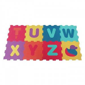 Puzzle modular pentru podea, moale si antiderapant, Litere