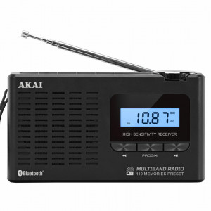 Radio portabil Akai APR-600, AM/FM, Bluetooth, Negru - Img 2