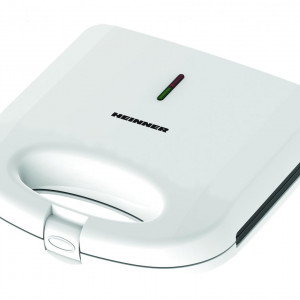 Sandwich maker HEINNER SWAN SM-K750FGWH, 750w, capacitate 2 sandwich-uri, placi antiadezive fixe tip grill, alb - Img 3