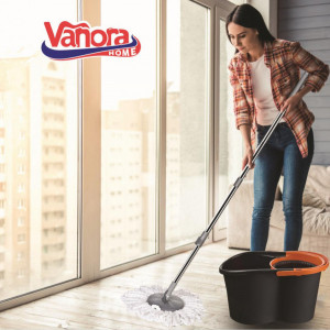 Set curatenie Jumbo Magic cu mop rotativ 360, galeata 16L - Img 2