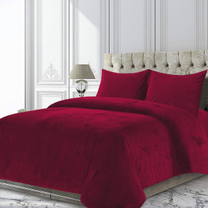 SET CUVERTURA CATIFEA KING SIZE ROSE