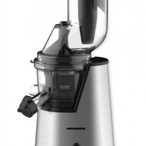 Storcator de fructe cu melc Heinner HSJ-200X, 200 W, 75 Rpm, Tub larg 80 mm, Recipiente fara BPA, Functie reverse, Inox - Img 2