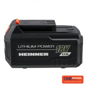 Acumulator Heinner HR-LAC002, 18V(Li-ion) 4.0Ah, compatibil cu toate sculele din gama One Power by Heinner