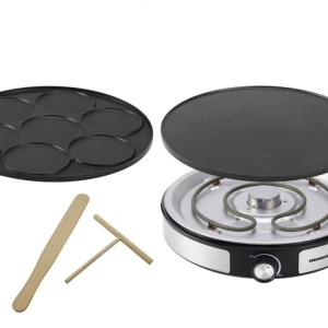 Aparat de fact clatite 2 in 1, HEINNER HCPM-F15RVSS, 1500W, placa reversibila 33 cm - Img 4