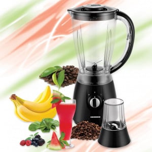 Blender de masa Heinner HBL-500R, 500W, 2 Viteze + Pulse, Bol 1.5L, Rasnita, Negru - Img 4