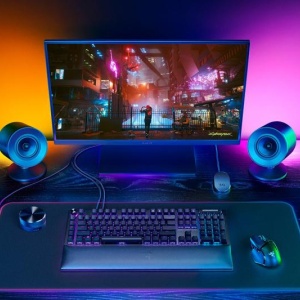 Boxe gaming, Razer Nommo V2 Pro RZ05-04740100-R3G1, Difuzor 2.1, USB, Bluetooth, RGB, Negru - Img 5