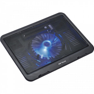 Cooler laptop Serioux SRXNCPN19 cu 1 ventilator, 1000 RPM, 10 - 15.6 inch, Negru