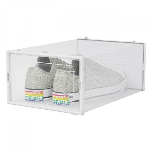 Cutie pentru depozitat incaltamintea, plastic transparent, dimensiune 31.5x21.5x13 cm - Img 1