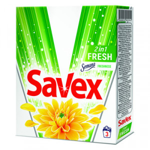 Detergent Automat pentru Rufe, 300 g, SAVEX 2in1 Fresh