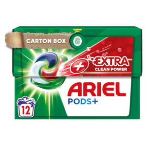 Detergent capsule Ariel All in One PODS Plus, Extra Clean Power, 12 spalari