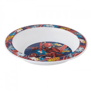 Farfurie adanca din plastic model Spiderman, diametru 20 cm - Img 2