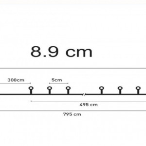 Instalatie de Lumini cu 100 de Becuri LED Multicolor Rotunde Extensibila 4.95m - Img 2