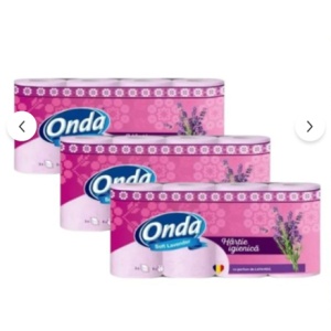 Pachet Promo 3 x Hartie Igienica in 3 Straturi 8 buc/ bax (24 role) cu lavanda catifelata