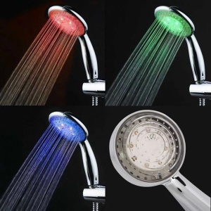 Para de dus cu LED si senzor de temperatura,dimensiune 20x8 cm - Img 2