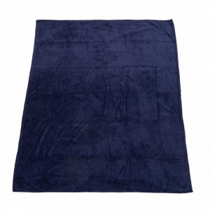 Patura flanel Heinner Home HR-PBLK150-BLUE, model Ananas, 150x200cm, Albastru - Img 2