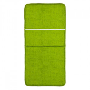 Perna decorativa de exterior pentru scaun cu spatar, doua fete, elastic pentru fixare, dimensiune 87x43 cm, Verde - Img 3