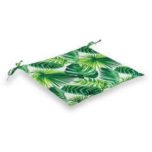 Perna decorativa pentru scaun, doua fete, rezistenta la apa, dimensiune 40x40x4 cm, Frunze