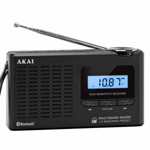 Radio portabil Akai APR-600, AM/FM, Bluetooth, Negru - Img 3