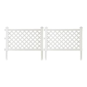Set 4 buc gardulet decorativ pentru gradina din plastic, dimensiune 60x37x1 cm, Alb