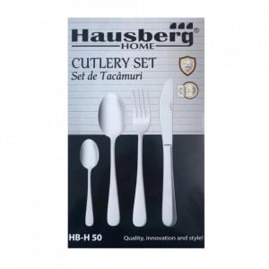 Set tacamuri cu 16 piese, Hausberg HB-H50, Inox - Img 3