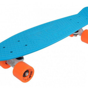 Skateboard tip cruiser Penny SLV Neon 22 inch bleu/portocaliu