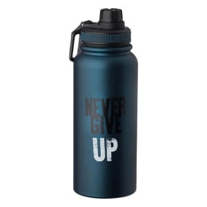 Sticla de apa din otel inoxidabil, dimensiune 9x27 cm, capacitate 900 ml, Never Give Up - Img 1